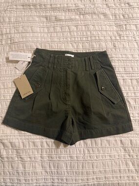 Wilfred Dark Olive Utility Cargo Shorts
